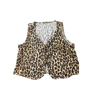 Leopard Print Vest